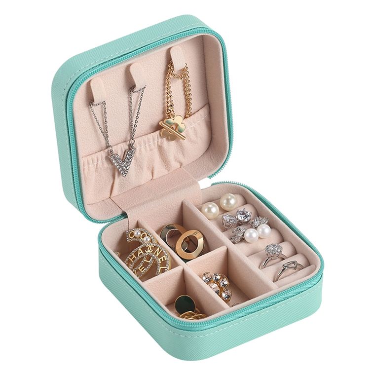 Travel Jewelry Box Blue