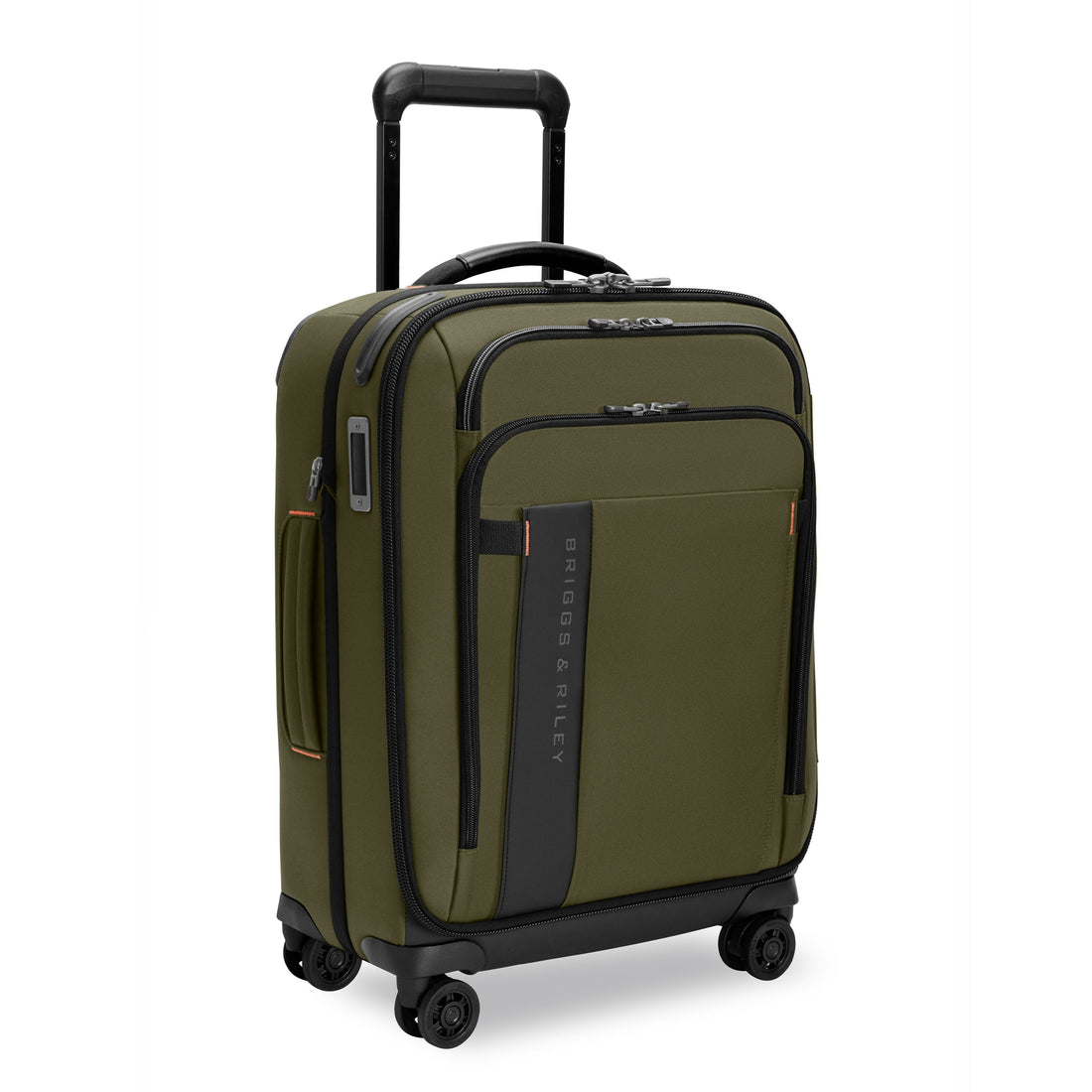 Briggs & Riley ZDX Global 21" Carry-On Spinner in Hunter Green — the adventure-ready alternative to the Baseline collection.