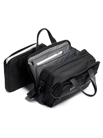 TUMI Alpha X Organizer Briefcase with trolley sleeve