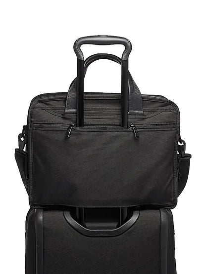 TUMI Alpha X Organizer Briefcase with trolley sleeve