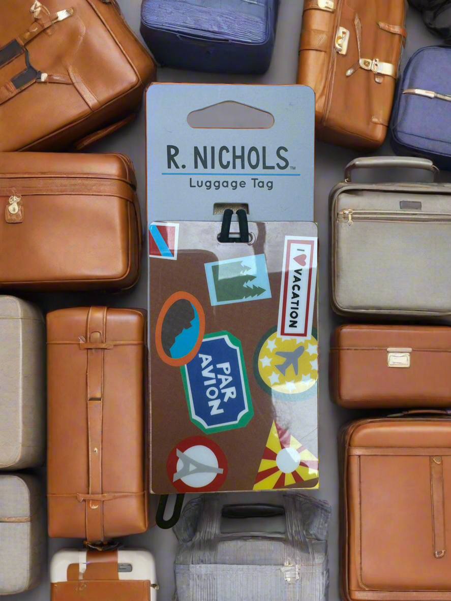 R. NICHOLS Placard Luggage Tag-$5