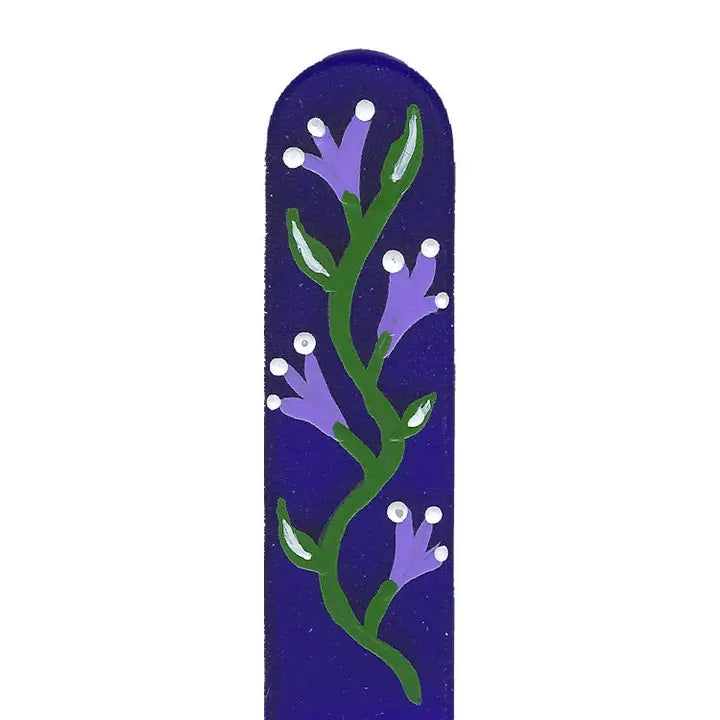 Czech Glass Nail File - Small- Hand Painted- $10