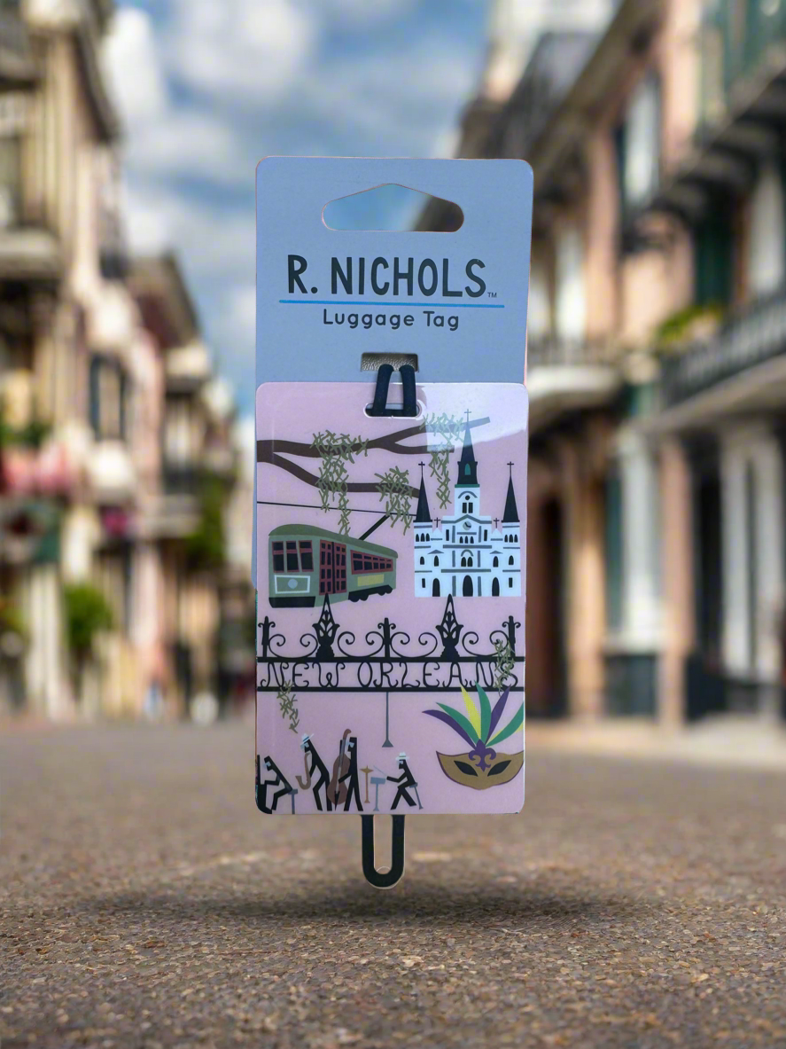 R. NICHOLS Placard Luggage Tag-$5