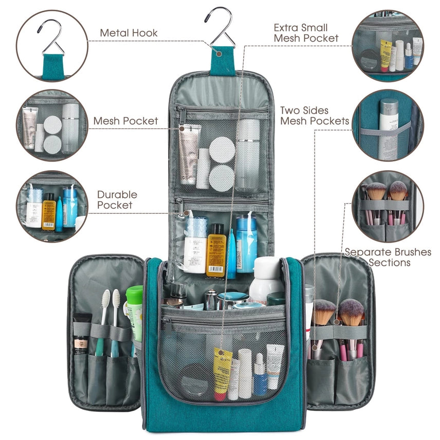WANDF Hanging Toiletry Bag With Handle