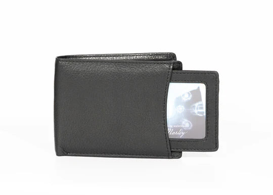 Osgoode Marley Leather RFID Convertible Billfold Wallet- 1238 Black