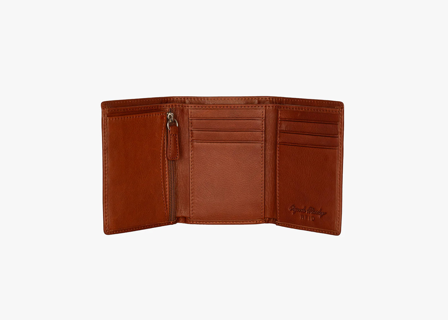 Osgoode Marley Leather RFID ID Trifold w/ Zipper