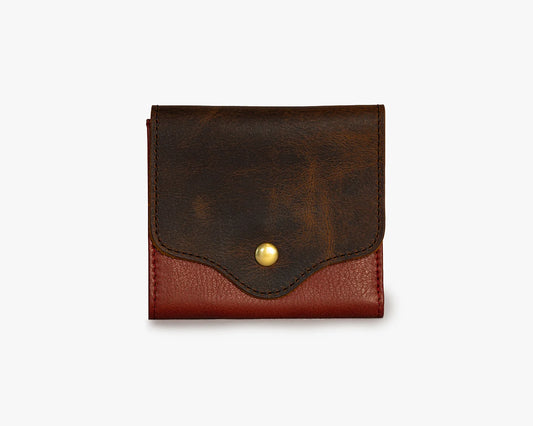 Osgoode Marley Mini Compact RFID Leather Wallet Henna