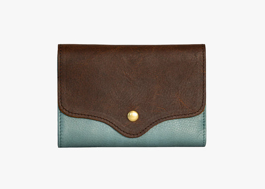 Osgoode Marley Leather RFID Snap Wallet Teal