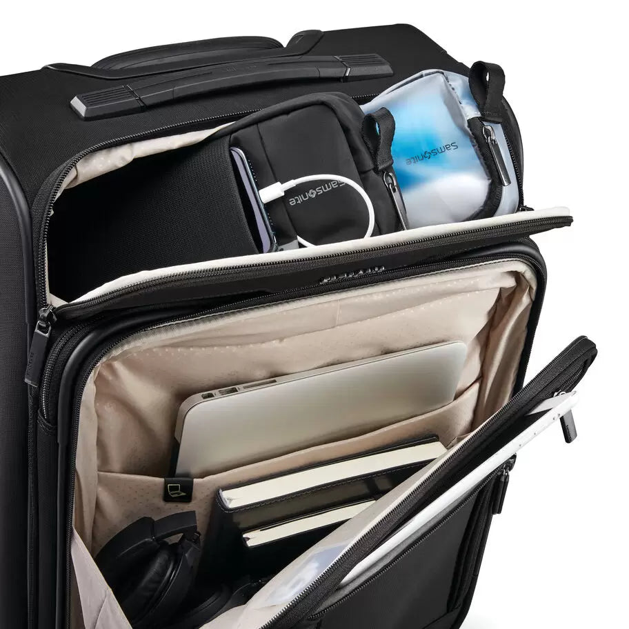 Final Sale - Samsonite SILHOUETTE 17 CARRY-ON Softsided SPINNER with FlexPack Packing System