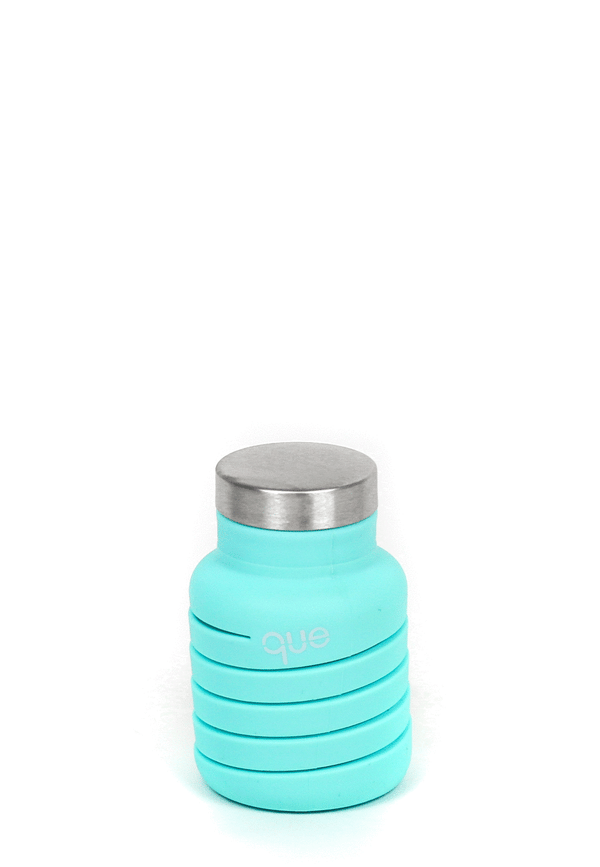 Que Bottle- 12oz Collapsible Water Bottle Misty Mint