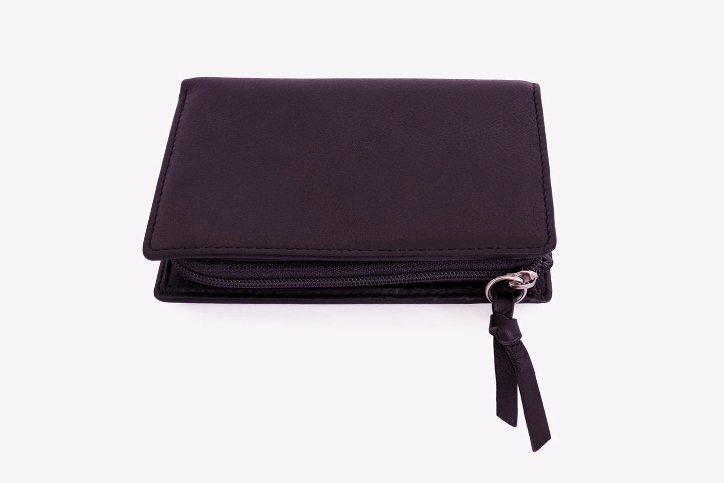 Osgoode Marley Leather RFID Double Snap 5" Wallet w/ Zip Pouch Black