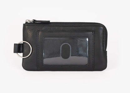Osgoode Marley Leather RFID Card Holder w/ Zip Pocket