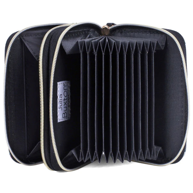 Julia Buxton RFID Vegan Leather Wizard Wallet