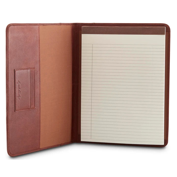 Osgoode Marley Leather Letter Padfolio - 1807 Brandy