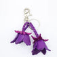 Leather Tulip Bag Charm/Keychain