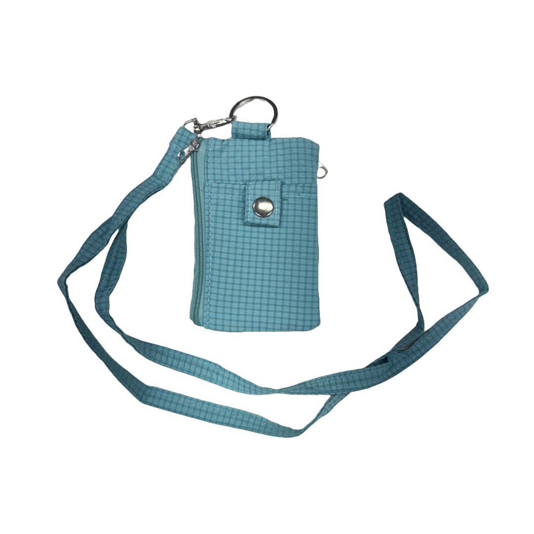 Small 4x3 RFID Card & ID Zippered Wallet Lanyard - $14.99