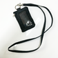 Small RFID Credit Card & ID Zippered Wallet With Removable Lanyard - 4.5 x 3 inches