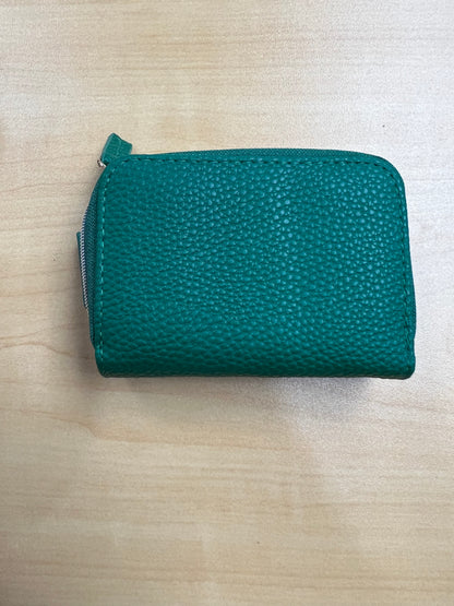 Julia Buxton RFID Vegan Leather Wizard Wallet Kelly Green