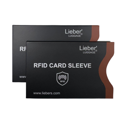 Lieber's Luggage® 2-Pack RFID Blocking Credit Card Sleeves Lieber's Luggage