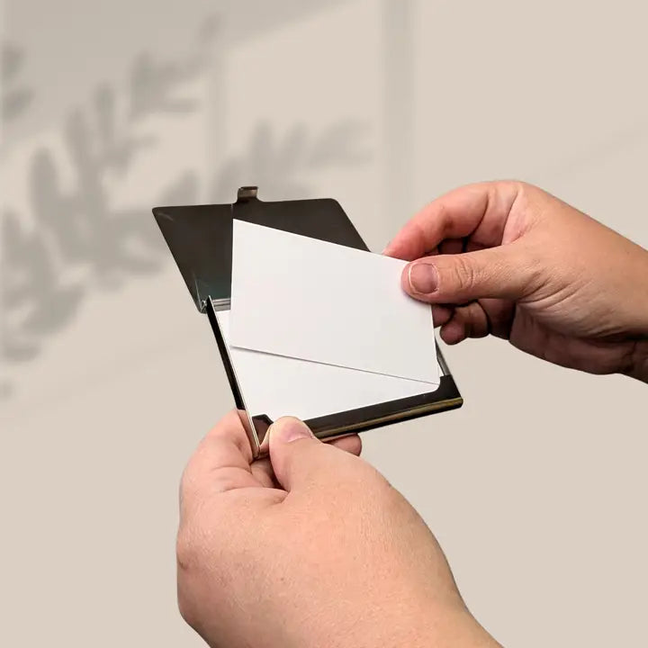 Monarque Stainless Steel Business Card Case