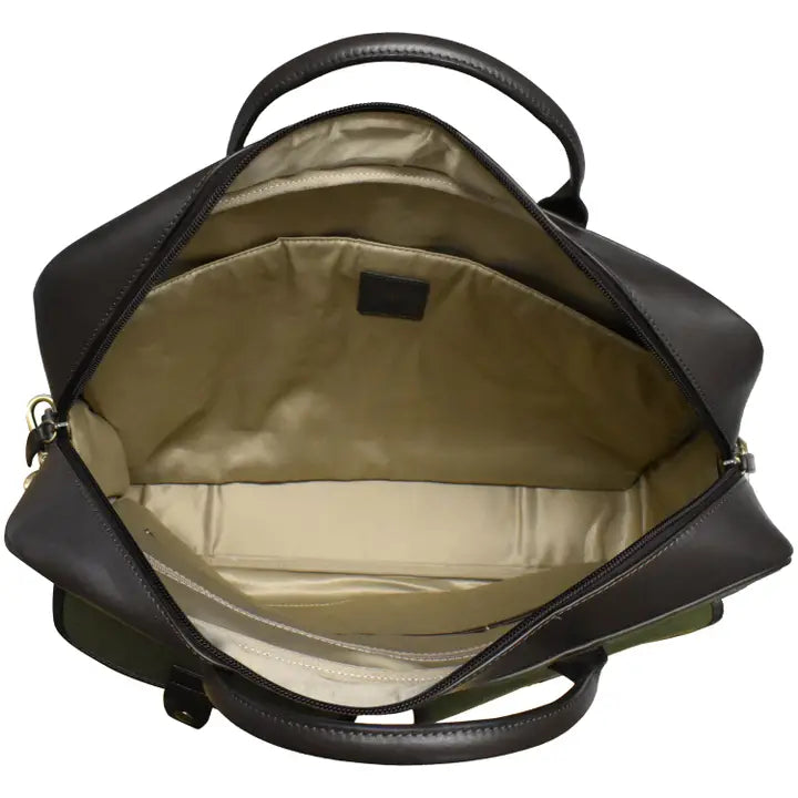 ili New York Canvas Briefcase with trolley sleeve