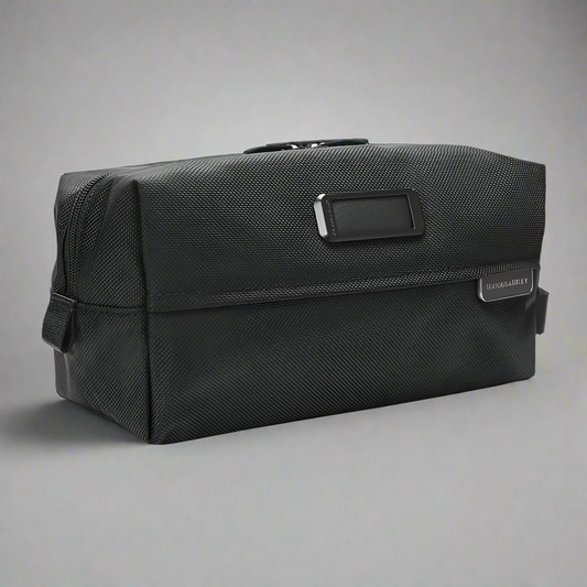 Briggs and Riley Baseline Essentials Toiletry Kit (Free Monogram) Black Twill