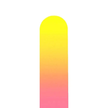 Czech Glass Nail File - Small- Classy Colors Yellow Pink