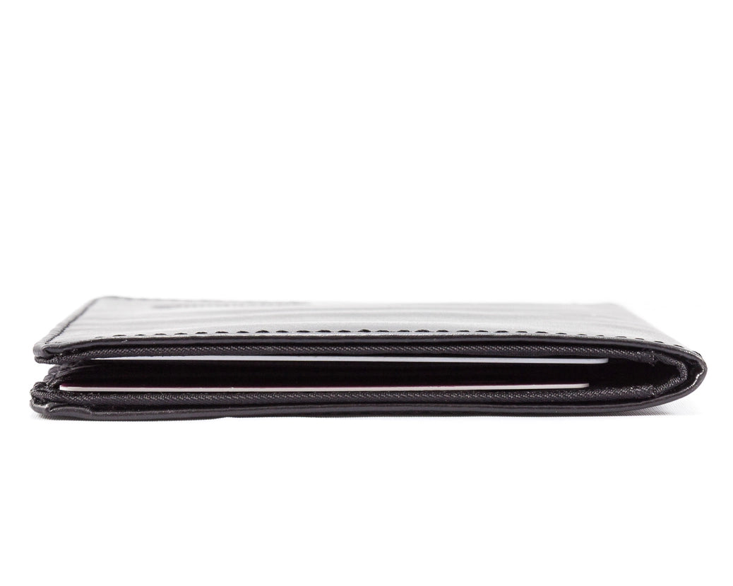 Big Skinny RFID Blocking World w/ Zipper Bifold Wallet (Leather)