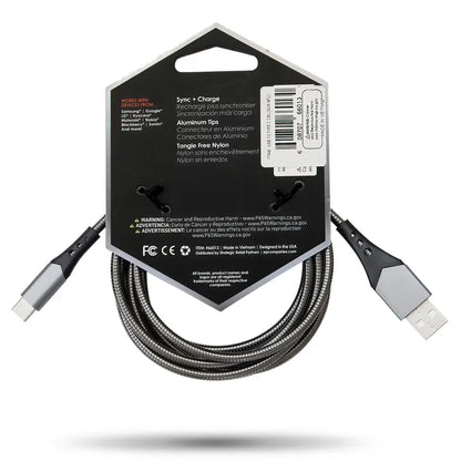 Celltronix Titanium 6' Fast Charging Usb To Type-C Cable