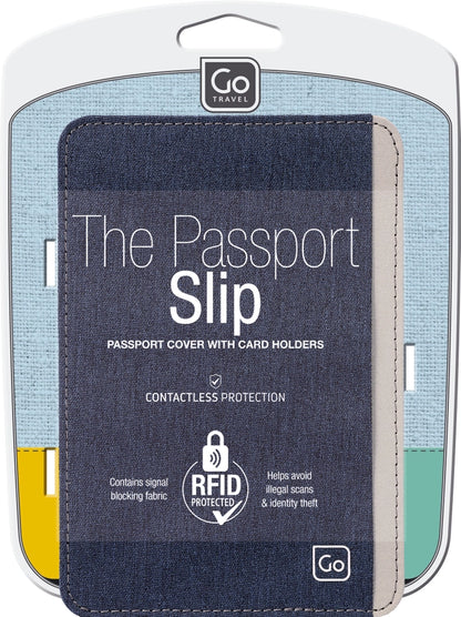 Go Travel The Passport Cover Slip w/ RFID Protection