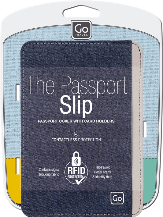 Go Travel The Passport Cover Slip w/ RFID Protection