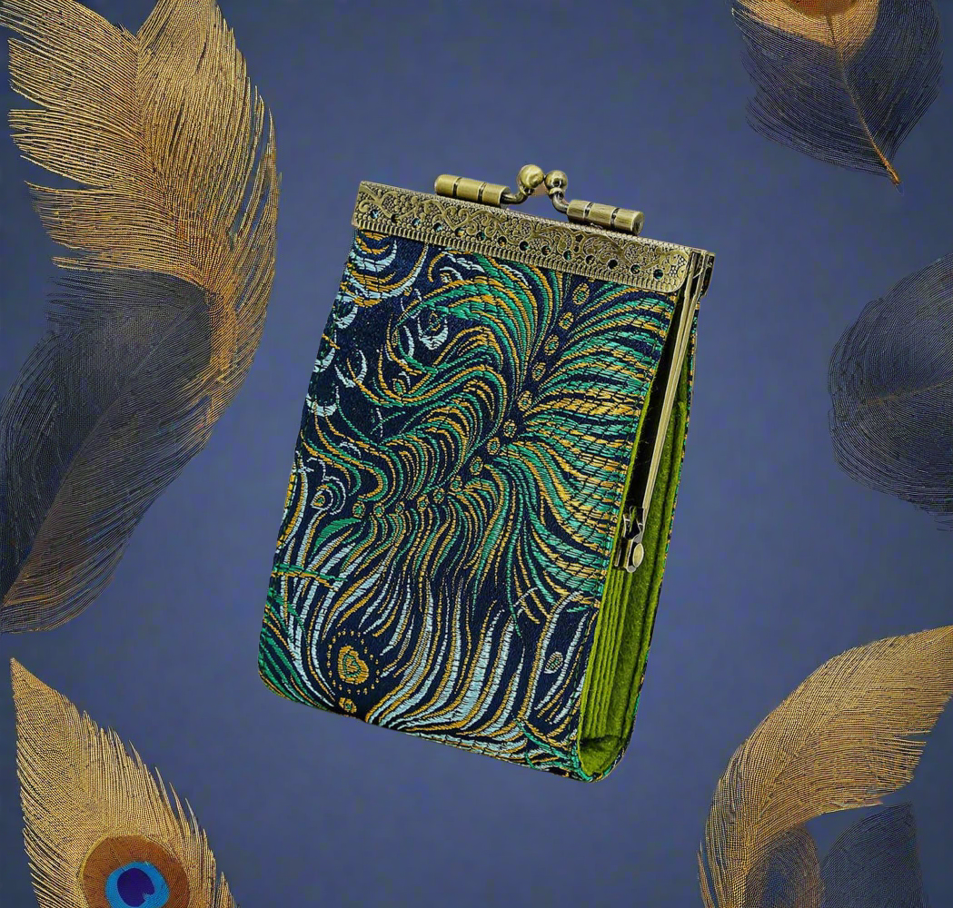 Cathayana- RFID Brocade Accordian Card Wallet- $27.50