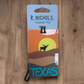 R. NICHOLS Placard Luggage Tag-$5