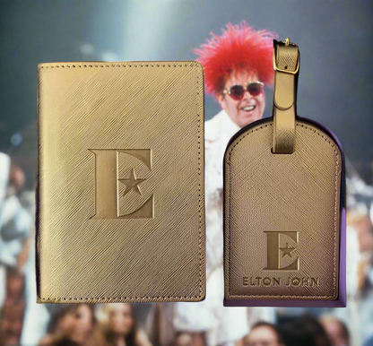 Elton John Luggage Tag and Passport Holder in gift box