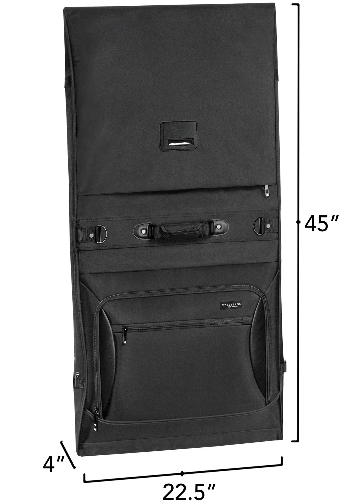 WALLYBAGS Solutions 45" Premium Garment Bag with shoulder strap and multiple pockets