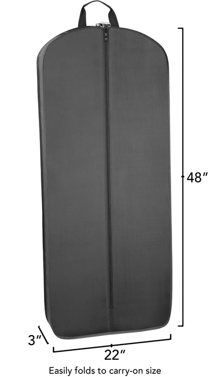 WALLYBAGS 48” Deluxe Tri-Fold Travel Garment Bag with Three Pockets