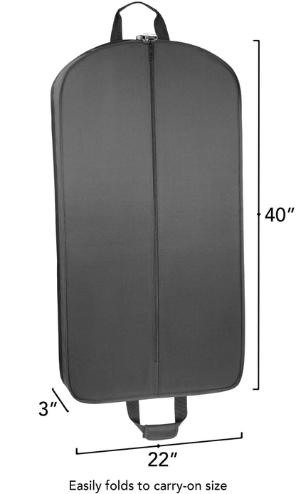 WALLYBAGS 40” Deluxe Travel Garment Bag with Two Pockets