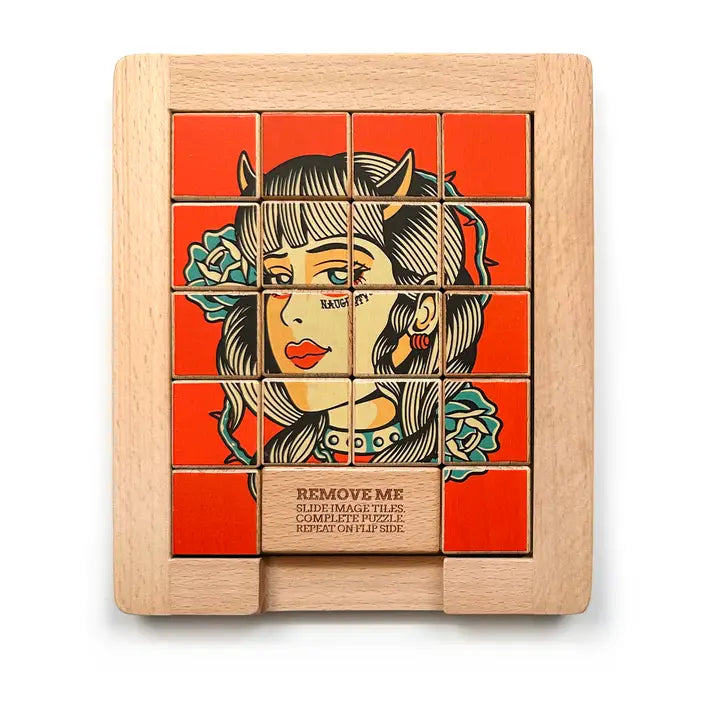 Trove Dualities Wooden Sliding Puzzle- $20