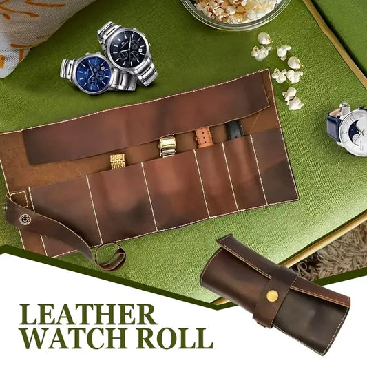 Master Tanners- Leather Watch Roll Case- $45