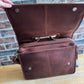 ili New York Leather Flap Briefcase