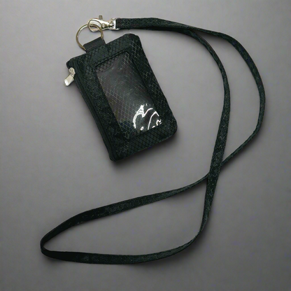 Small 4x3 RFID Card & ID Zippered Wallet Lanyard - $14.99