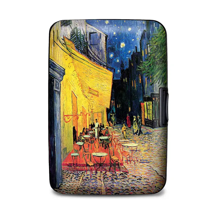 Monarque RFID Armored Wallet Van Gogh - Cafe Terrace At Night