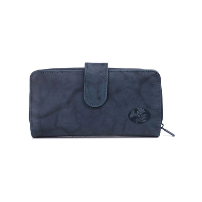Julia Buxton Heiress Leather Checkbook Wallet w/ RFID
