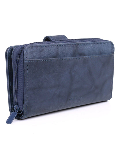 Julia Buxton Heiress Leather Checkbook Wallet w/ RFID
