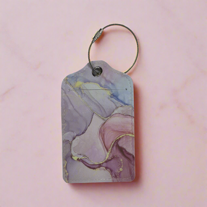 Luggage Tag - Marble Collection Pastel Pink