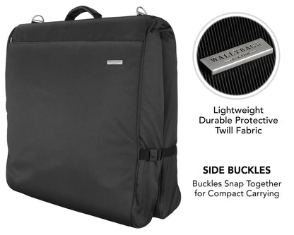 WALLYBAGS 45" Premium Framed Garment Bag with Shoulder Strap and Multiple Pockets