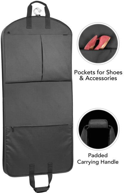 WALLYBAGS 52” Deluxe Travel Garment Bag with Two Pockets