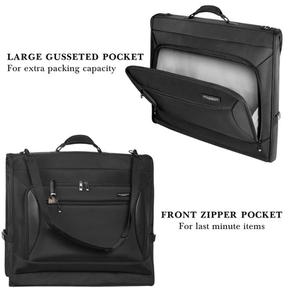WALLYBAGS Solutions 45" Premium Garment Bag with shoulder strap and multiple pockets