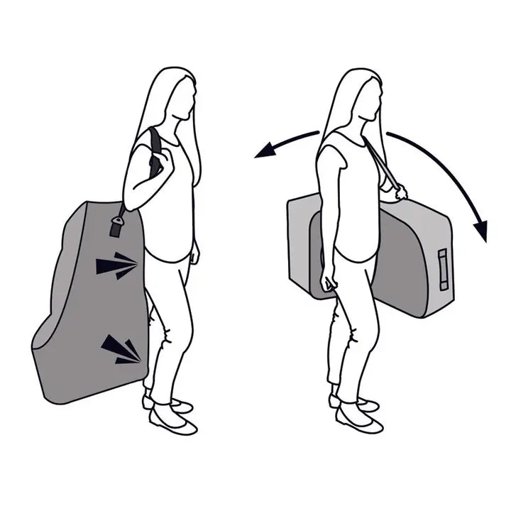 JL Childress Universal Side-Carry Car Seat Travel Bag