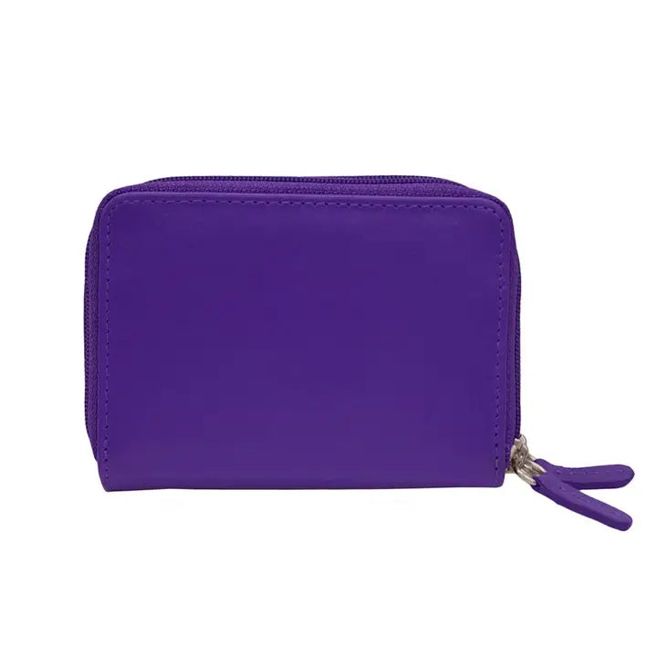 Cartera de cuero con estuche tipo acordeón RFID New York de ili